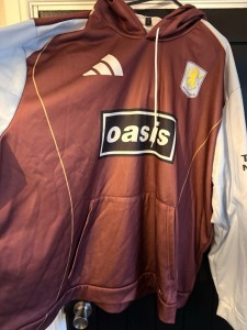 Aston Villa Adidas Oasis Live 25 Hooded Top Size 5xl for sale on Ebay