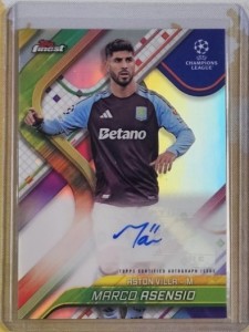 Topps Finest UCC 2024-25 - Aston Villa - Marco Asensio Refractor Auto for sale on Ebay