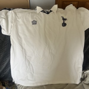 White with Navy Tottenham Hotspur’s Football Shirt  - Size XXL for sale on Ebay