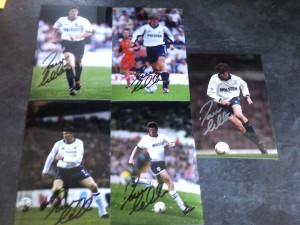 Signed Tottenham Hotspur Player Photographs x 5 for sale on Ebay