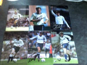 Signed Tottenham Hotspur Player Photographs x 6 for sale on Ebay