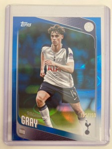 TOPPS UCC FLAGSHIP 25/26 ARCHIE GRAY TOTTENHAM BLUE RAINDROPS 135/150. for sale on Ebay
