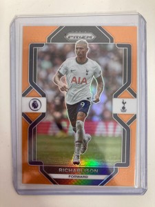 PANINI PL PRIZM 22/23 RICHARLISON TOTTENHAM ORANGE 5/15 for sale on Ebay