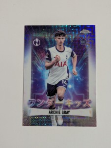 Topps Chrome 2024-25 Archie Gray Tottenham Hotspur Wonder Kids RC Japanese for sale on Ebay