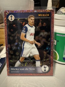 Topps Merlin UCC 2024/25 - Micky Van De Ven /250 - Tottenham Hotspur  for sale on Ebay