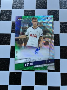 2019-20 Topps Finest UCL Auto Juan Foyth Green /99 Tottenham Hotspur for sale on Ebay
