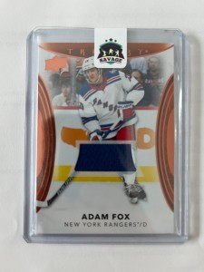 UD 22-23 Trilogy Adam Fox Jersey New York Rangers 69 for sale on Ebay