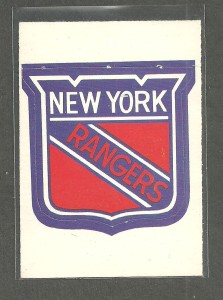 1972-73 OPC TEAM LOGO STICKER INSERT LOT OF 1 NEW YORK RANGERS RARE for sale on Ebay