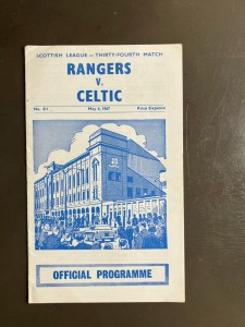 Rangers v Celtic 6th May 1967 Scottish League Div 1, Title Decider for sale on Ebay