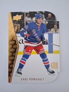2025-26 Upper Deck Series 1 Gold Rookie Die Cut RC Gabe Perreault RTD-2 Rangers for sale on Ebay