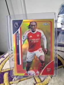Eberechi Eze /275 Topps Chrome Arsenal for sale on Ebay