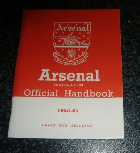 Arsenal Handbook 1966/67 for sale on Ebay