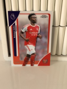 2026 Topps Chrome Premier League Bukayo Saka /30 White Parallel - Arsenal for sale on Ebay
