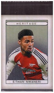 Ethan Nwaneri /15 2025 Futera Heritage Arsenal for sale on Ebay