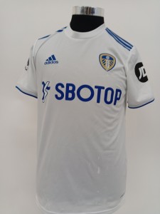 Leeds United 2020-21 Home Football Shirt Small Adidas White/Blue Short-Sleeved for sale on Ebay