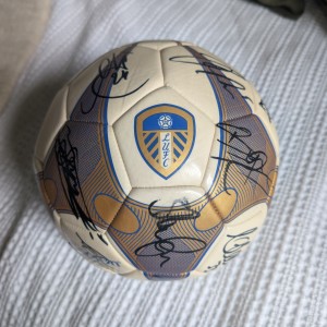 Offical Leeds United Macron Signed Squad Football Ball 2013-2014 Season for sale on Ebay