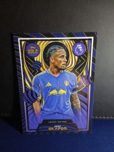 Noah Okafor Leeds United Topps Gold Premier League 25/26 for sale on Ebay