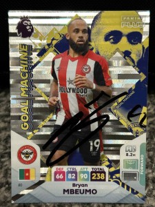 Bryan Mbeumo (Brentford) Hand Signed 2024 Plus Panini XL Adrenalyn Card Rare ! for sale on Ebay