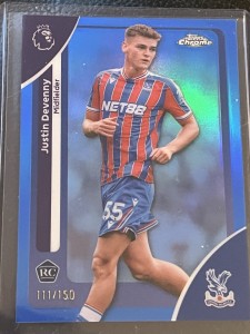 Topps Chrome Premier League 2026 Justin Devenny Refractor Crystal Palace 111/150 for sale on Ebay