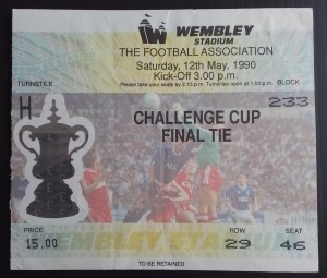 Manchester United v Crystal Palace FA Cup Final 1990 Fergie 1st United Trophy 🏆 for sale on Ebay