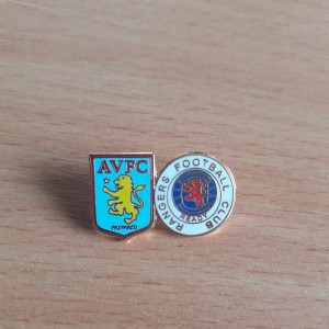 ASTON VILLA GLASGOW RANGERS BADGE  for sale on Ebay