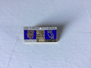 Glasgow Rangers Ian Durrant Testimonial v Sheffield Wednesday Enamel Pin Badge for sale on Ebay