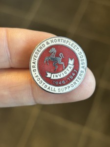 Vintage Gravesend & Northfleet Football Supporters Buttonhole Badge 1946/57 for sale on Ebay