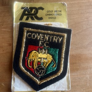 Coventry  FC Vintage Embroidered Blazer Badge- 1970’s for sale on Ebay