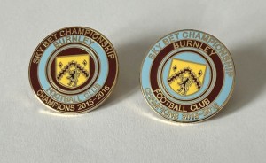 2 x BURNLEY Football Club FC Badge 2016 CHAMPIONSHIP WINNING PROMOTION PINS for sale on Ebay