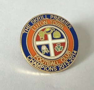 LUTON TOWN Football Club FC Badge SKRILL PREMIER LEAGUE CHAMPIONS WINNERS 2014 for sale on Ebay