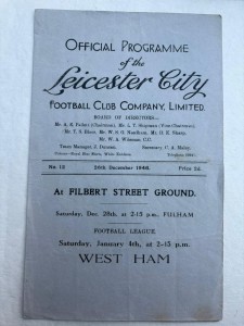 1946-47 - Leicester City V Bradford - Division Two - 26th December 1946 for sale on Ebay