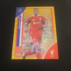 Topps Chrome Premier League 2026 Alexander Isak /50 Gold Refractor Liverpool FC  for sale on Ebay