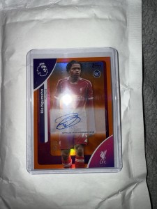 Topps Premier League 2025/2026 Rio Ngumoha Liverpool Auto /25 BOOKEND for sale on Ebay