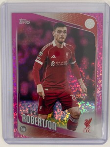 TOPPS UCC FLAGSHIP 25/26 ANDY ROBERTSON LIVERPOOL PINK MINI DIAMOND for sale on Ebay