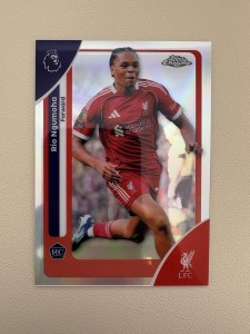 2026 Topps Chrome Premier League Rio Ngumoha Rookie Liverpool Refractor for sale on Ebay
