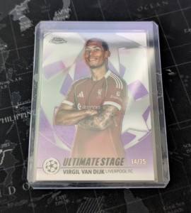 2025/26 Topps UCC Flagship Virgil Van Dijk Ultimate Stage Purple /75 - Liverpool for sale on Ebay
