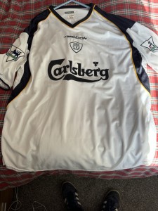 Jamie Redknapp Match Worn Liverpool Shirt for sale on Ebay