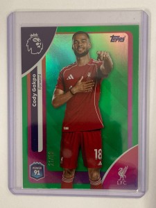 TOPPS PREMIER LEAGUE 2026 CODY GAKPO LIVERPOOL GREEN  21/99. for sale on Ebay