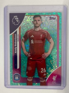 TOPPS PREMIER LEAGUE 2026 ANDY ROBERTSON LIVERPOOL AQUA MINI DIAMOND 355/499. for sale on Ebay