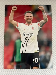 Alexis Mac Allister Liverpool Signed 8x6” Photo With A COA for sale on Ebay