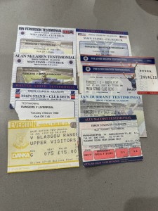 Glasgow Rangers Job Lot F Of 8 Testimonial Match Ticket Stubs for sale on Ebay