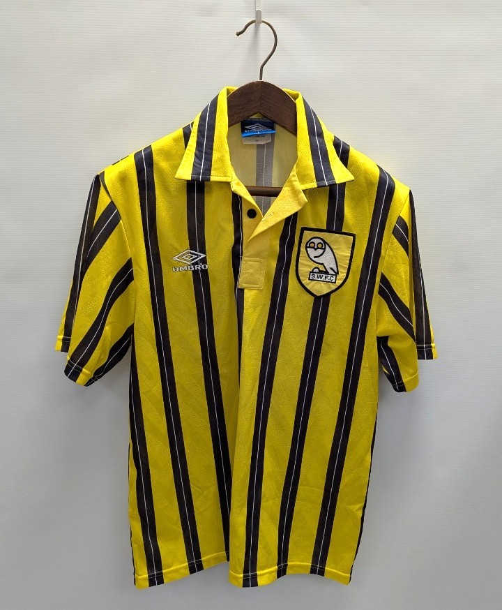 Vintage UMBRO Yellow/Black Sheffield Wednesday 1992/93 Away Shirt Size L - H63 for sale on Ebay