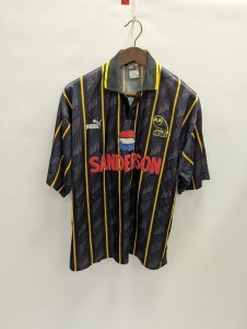 Vintage PUMA Black/Yellow Sheffield Wednesday 1993/95 Away Shirt Size L - H63 for sale on Ebay