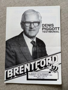 Brentford v Queens Park Rangers. 1983. Denis Piggott Testimonial. for sale on Ebay
