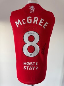 Signed RILEY MCGREE Shirt - Middlesbrough FC - EXACT PROOF/COA for sale on Ebay