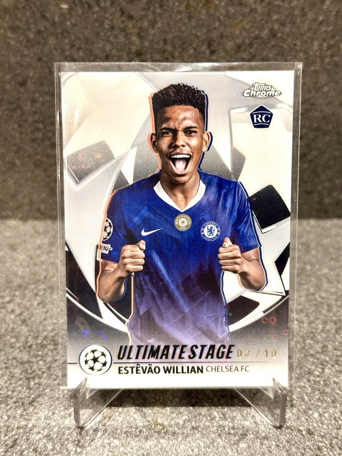 Estevao Willian /10 RC Topps Chrome Ultimate Stage  - Chelsea UCC Flagship RARE! for sale on Ebay