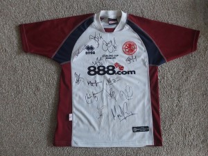 2004/05 Middlesbrough FC - Carling Cup Winners - Signed Football Shirt for sale on Ebay