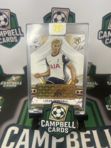 Topps Reverence 2025 - Tottenham Lucas Bergvall Rookie Auto /50 Purple for sale on Ebay