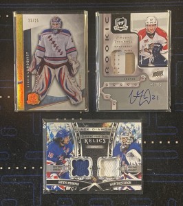 New York Rangers 3 Card Patch Auto Lot The Cup Gold /25 Tribute RPA /10 Dual Jay for sale on Ebay