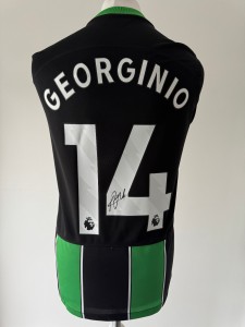 Signed GEORGINIO RUTTER Shirt - Brighton & Hove Albion - PROOF/COA for sale on Ebay